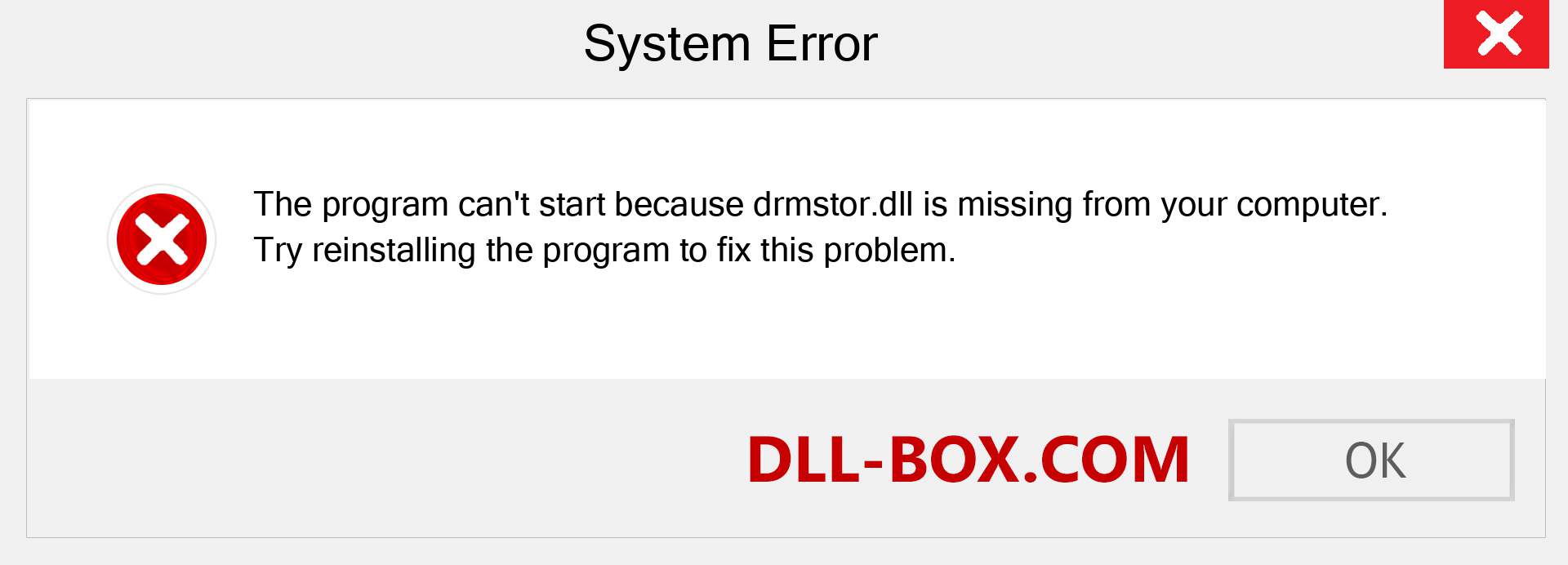  drmstor.dll file is missing?. Download for Windows 7, 8, 10 - Fix  drmstor dll Missing Error on Windows, photos, images